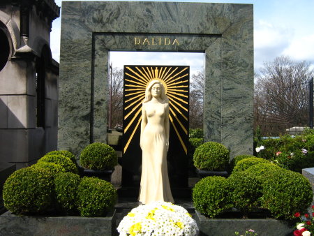  Il cimitero monumentale di Monmartre. Qui sono sepolti illustri personaggi. Quando ho scoperto che c'era anche Dalid m'ha preso una tristezza. Ricordo ancora la sua canzone 'Bang-bang'.